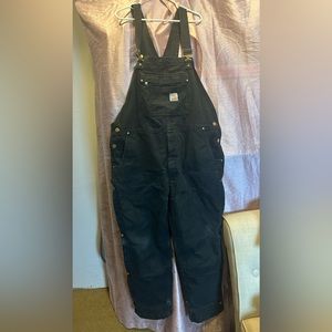 Carhartt men’s insulated overall bibs XL